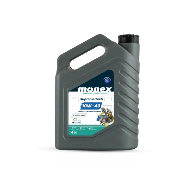 Supreme Tech 10W-40 Synthetic Blend passenger car engine oil by Monex Lubricants