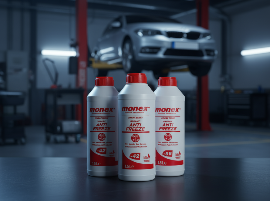 Monex Free-Tech Antifreeze 1.5L bottles for distributors and buyers – high-performance engine coolant